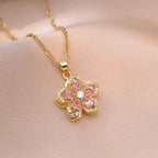 Blooming heart Gold Plated pendant