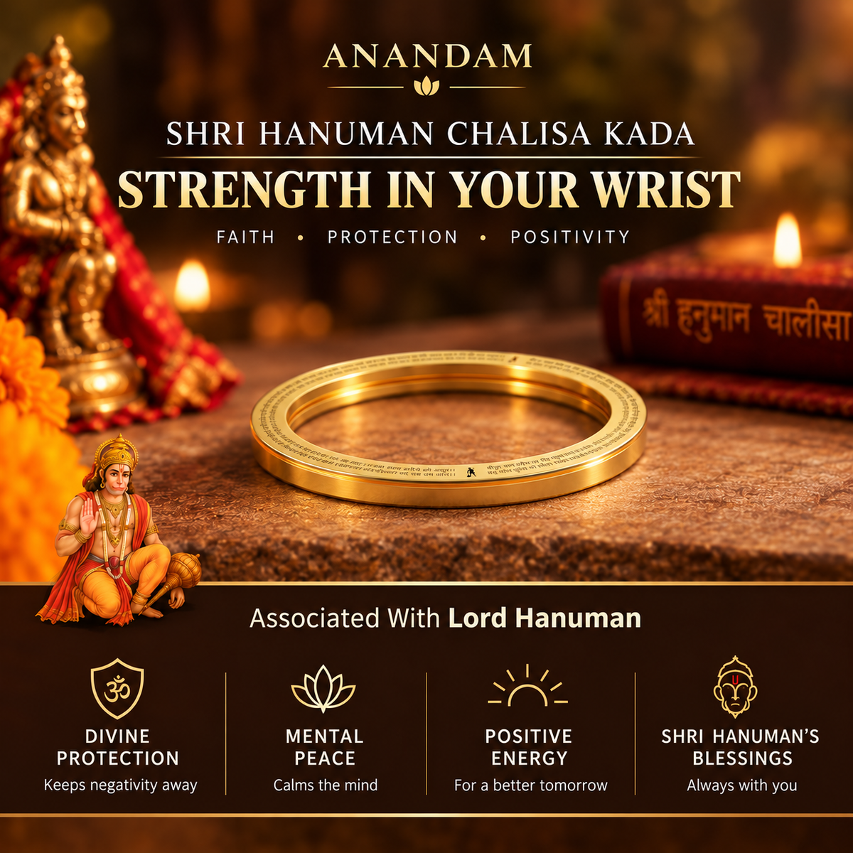 Shri Hanuman Chalisa Kavach Kada