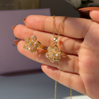 Blooming heart Gold Plated pendant