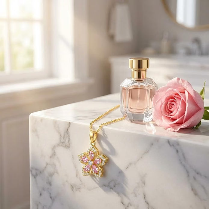 Blooming heart Gold Plated pendant