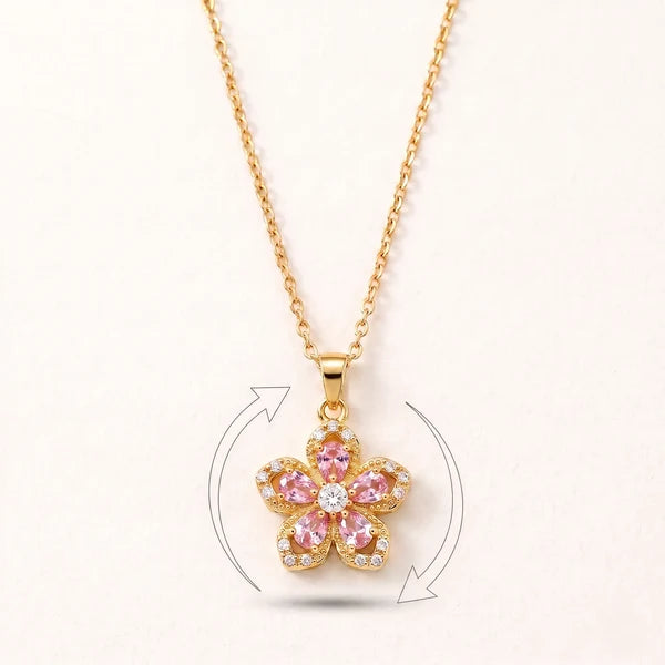 Blooming heart Gold Plated pendant