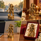 Gold Plated Brass Hanuman Ji Idol 🙏